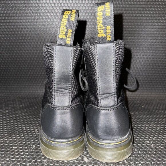 Dr. Martens Combs Y Black Zip Lace Up Comfort Combat Boots Women’s Size 6 - Picture 3 of 8